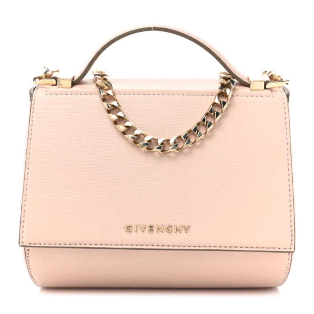 Givenchy Textured Calfskin Mini Pandora Box Cross Body Bag Nude Pink